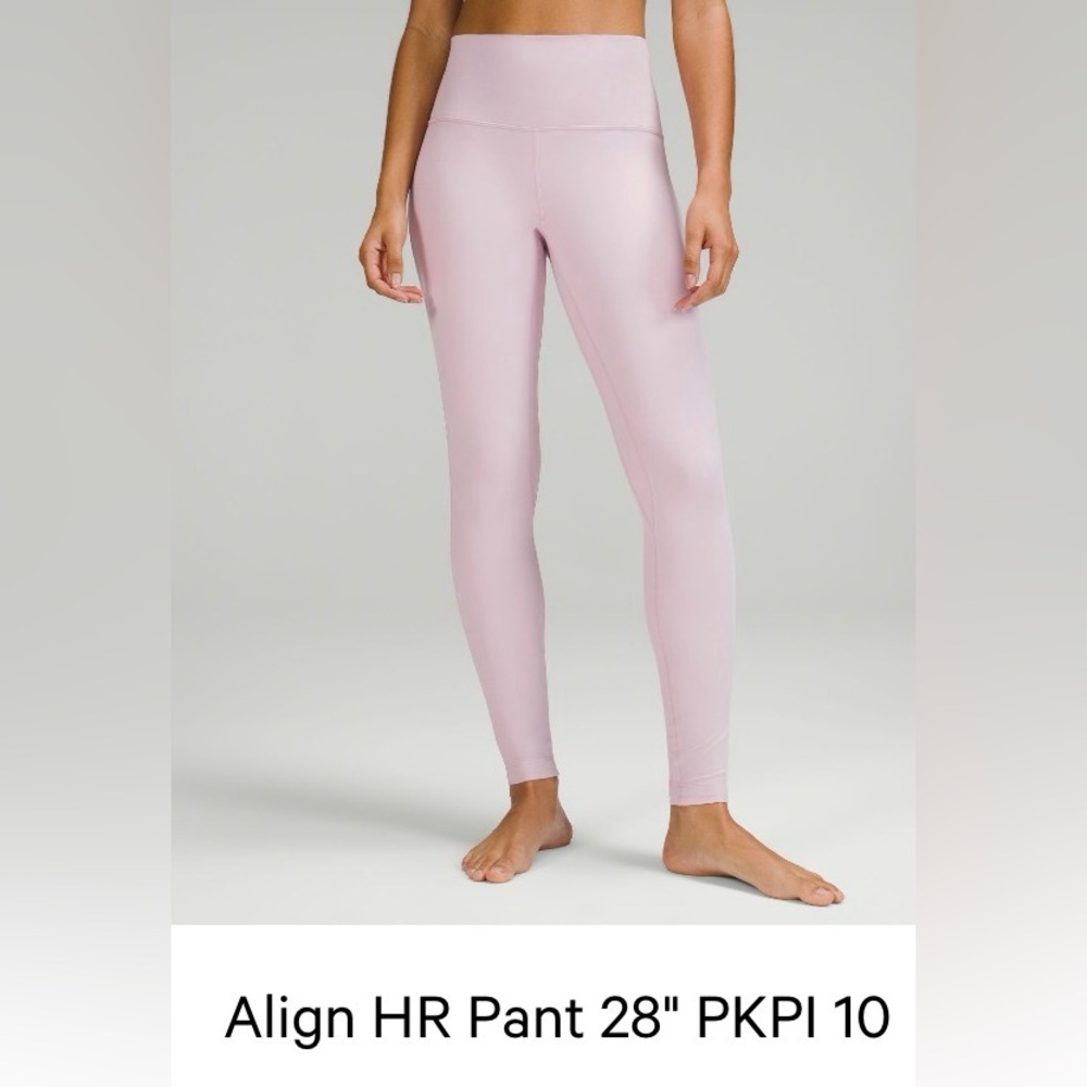 Lululemon Align HR Pant 28" in Pink Peony size 10